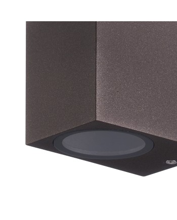 KANDANCHU * APLIQUE EXTERIOR CUAD. 1L*GU10 CORTEN